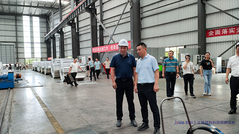 廣元市利州區政協主席李映文率隊考察久達新材