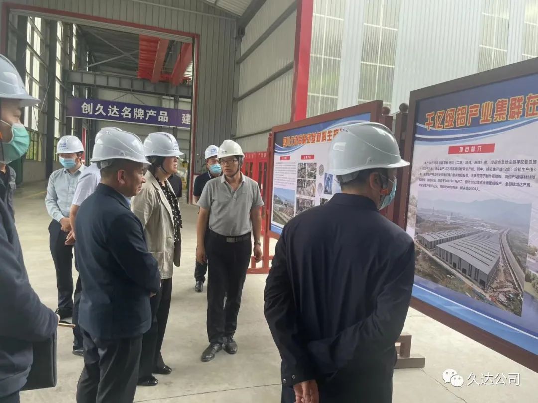 省經(jīng)信廳馮錦花副廳長調(diào)研久達新材2