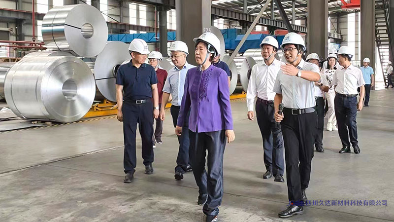 四川省政協主席田向利考察久達新材